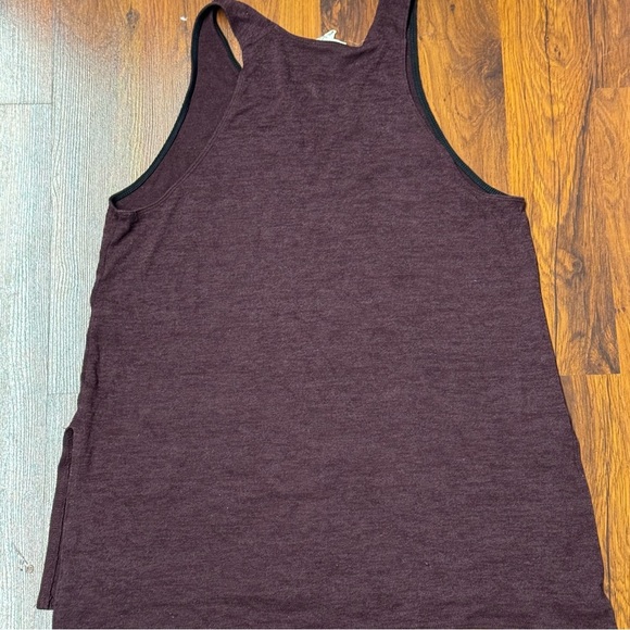 Wilfred Free Burgundy Muscle Tank | Aritzia Relaxed Fit Soft Knit Top (Sz S) - Picture 2 of 3